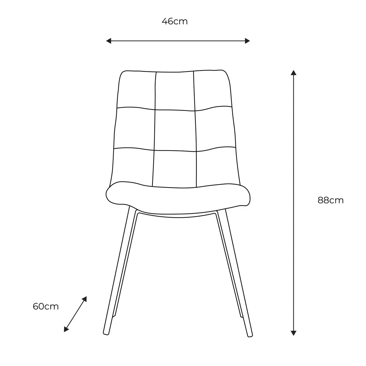 Gallery Darwin Brown Faux Leather Dining Chair, 2 Pack