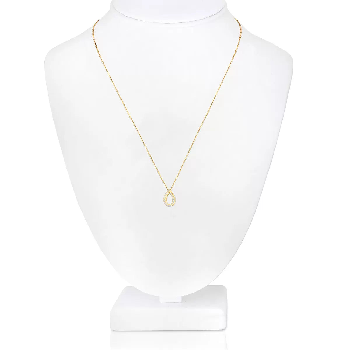 0.15ctw Round Brilliant Cut Diamond Pendant, 14ct Yellow Gold