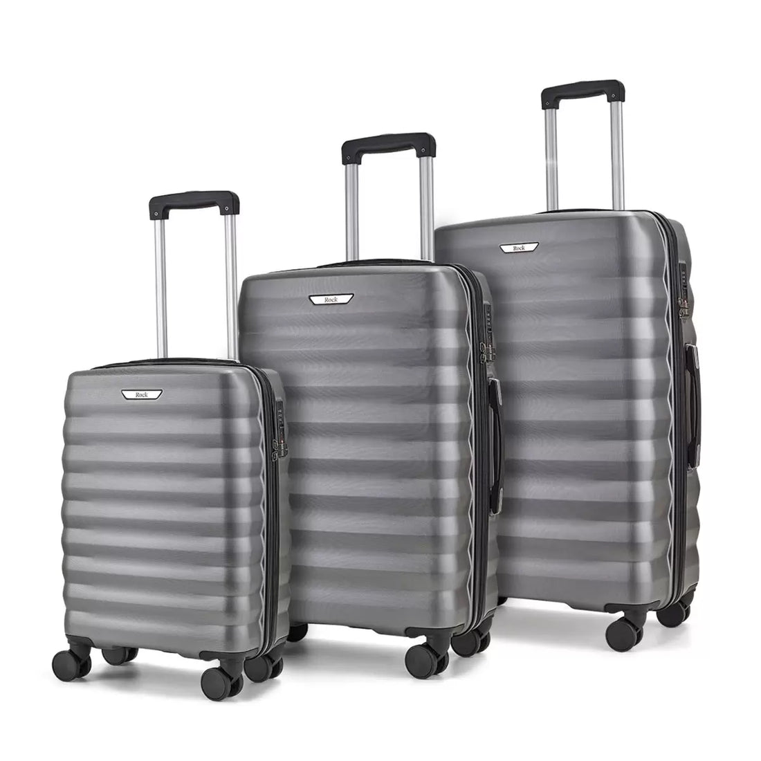 Rock Berlin 3 Piece Hardside Luggage Set in 2 Colours