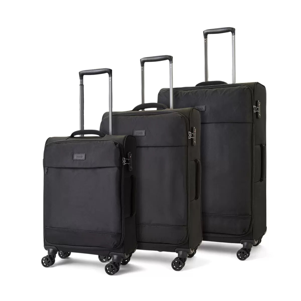 Rock Paris 3 Piece Softside Luggage Set