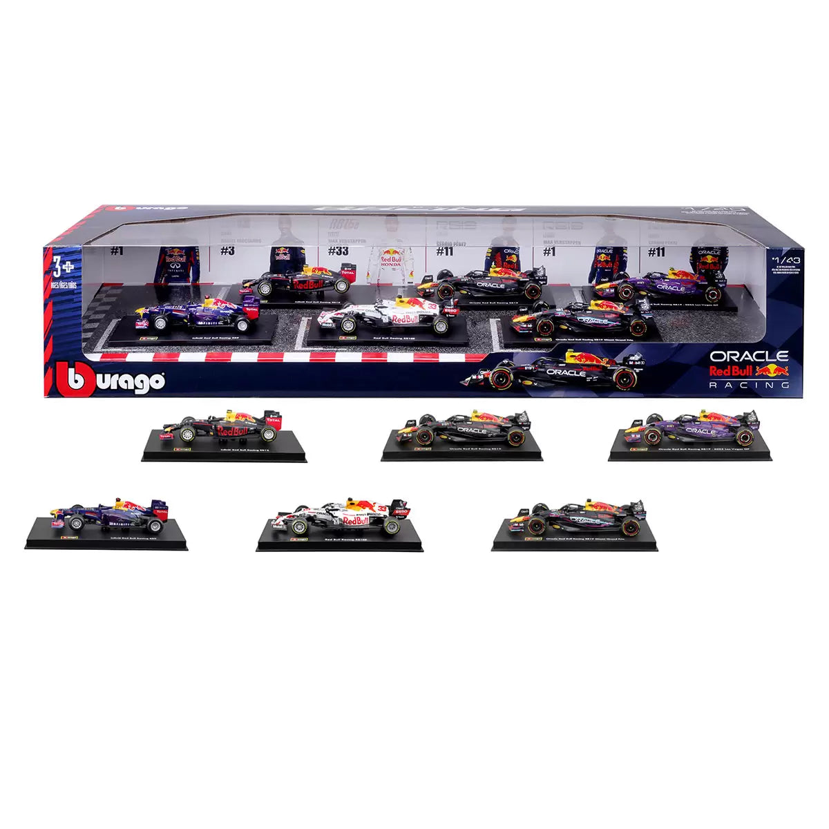 Burago 1: 43 Scale Highly Detailed Formula One Cars 6 Pack (3+ Years)
