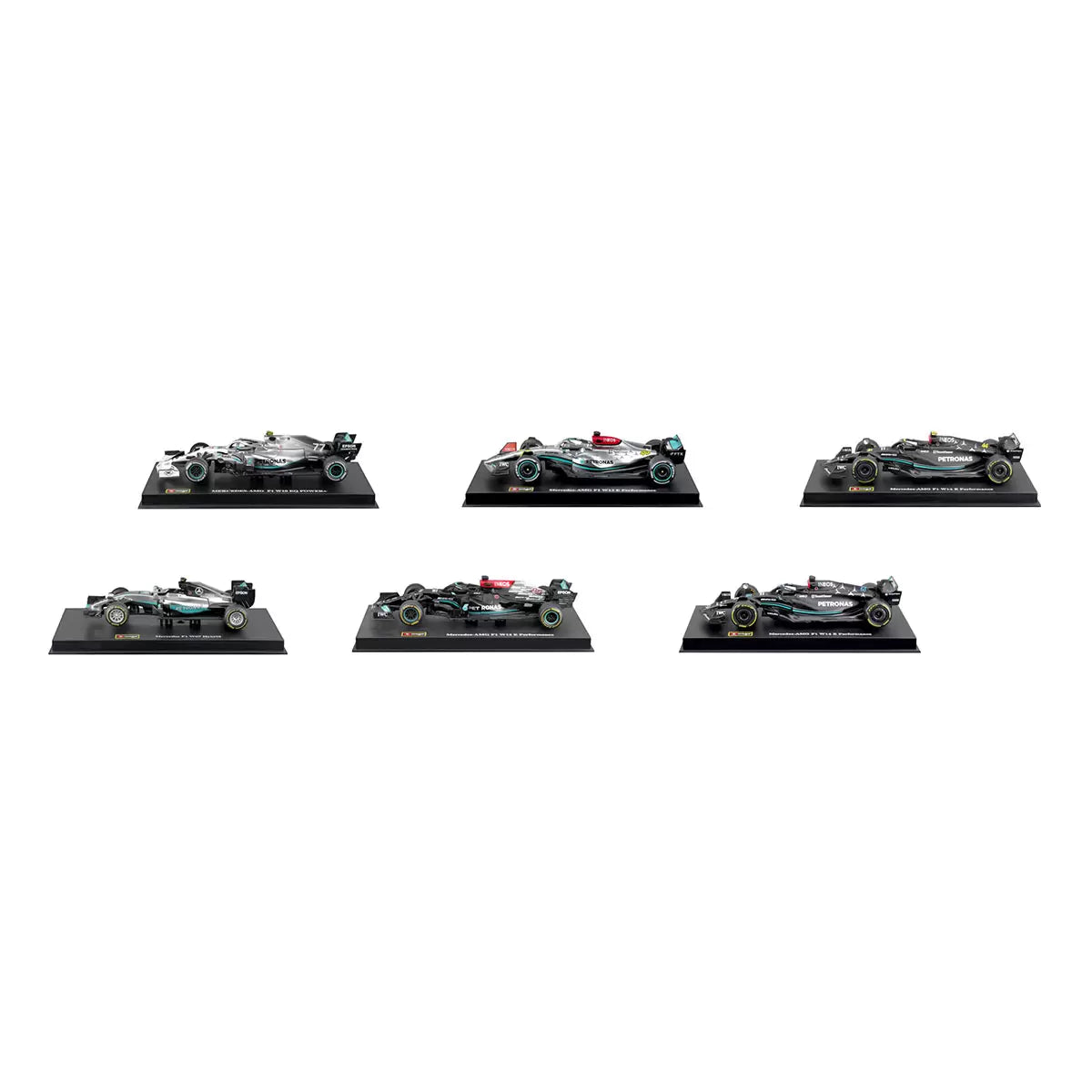 Burago 1: 43 Scale Highly Detailed Formula One Cars 6 Pack (3+ Years)