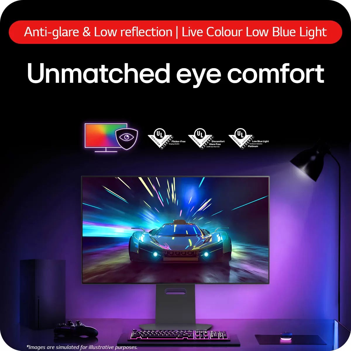 LG UltraGear 32 Inch UHD 240Hz OLED Gaming Monitor, 32GS95UV-B, view 5