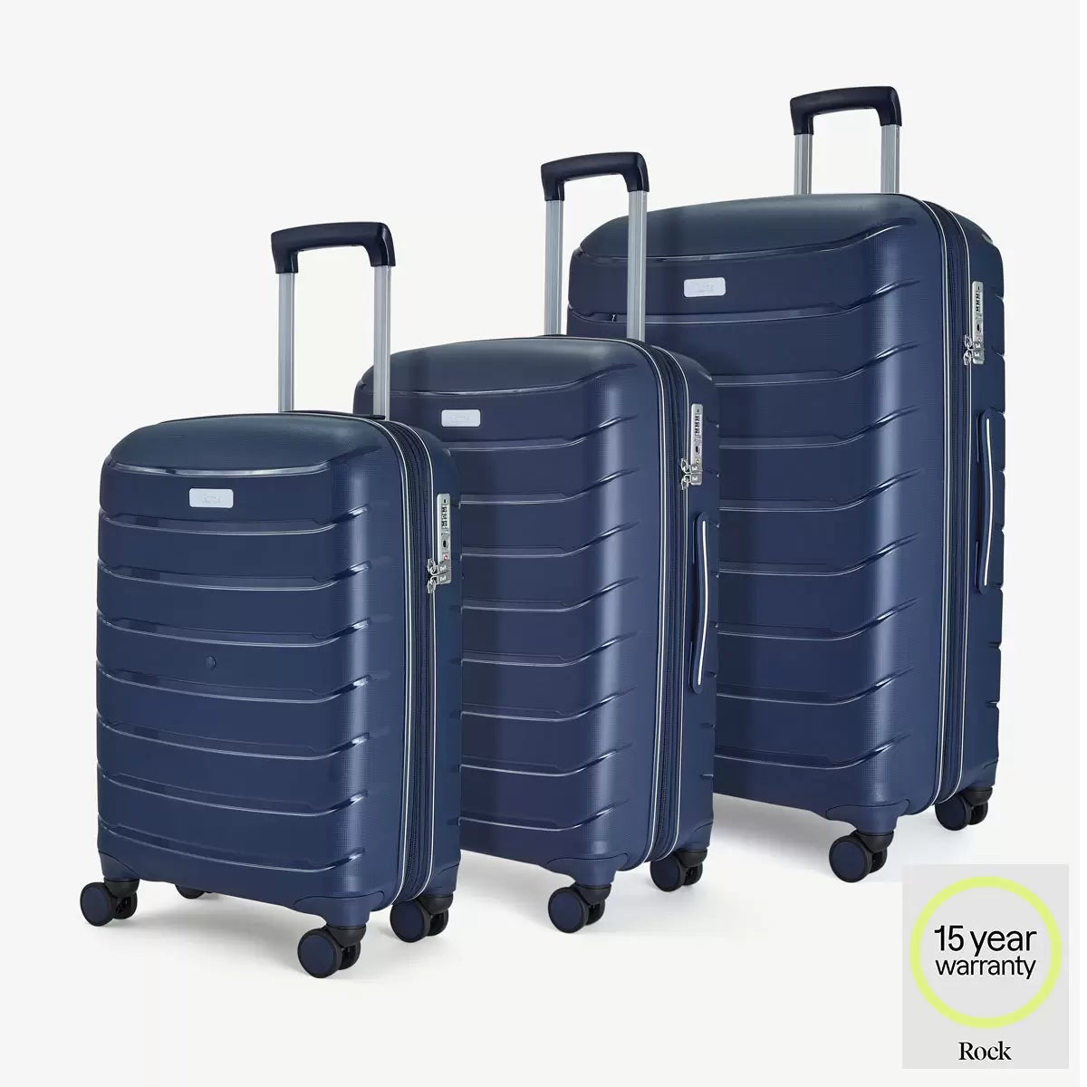 Rock Prime 3 Piece Hardside Luggage Set, view 21