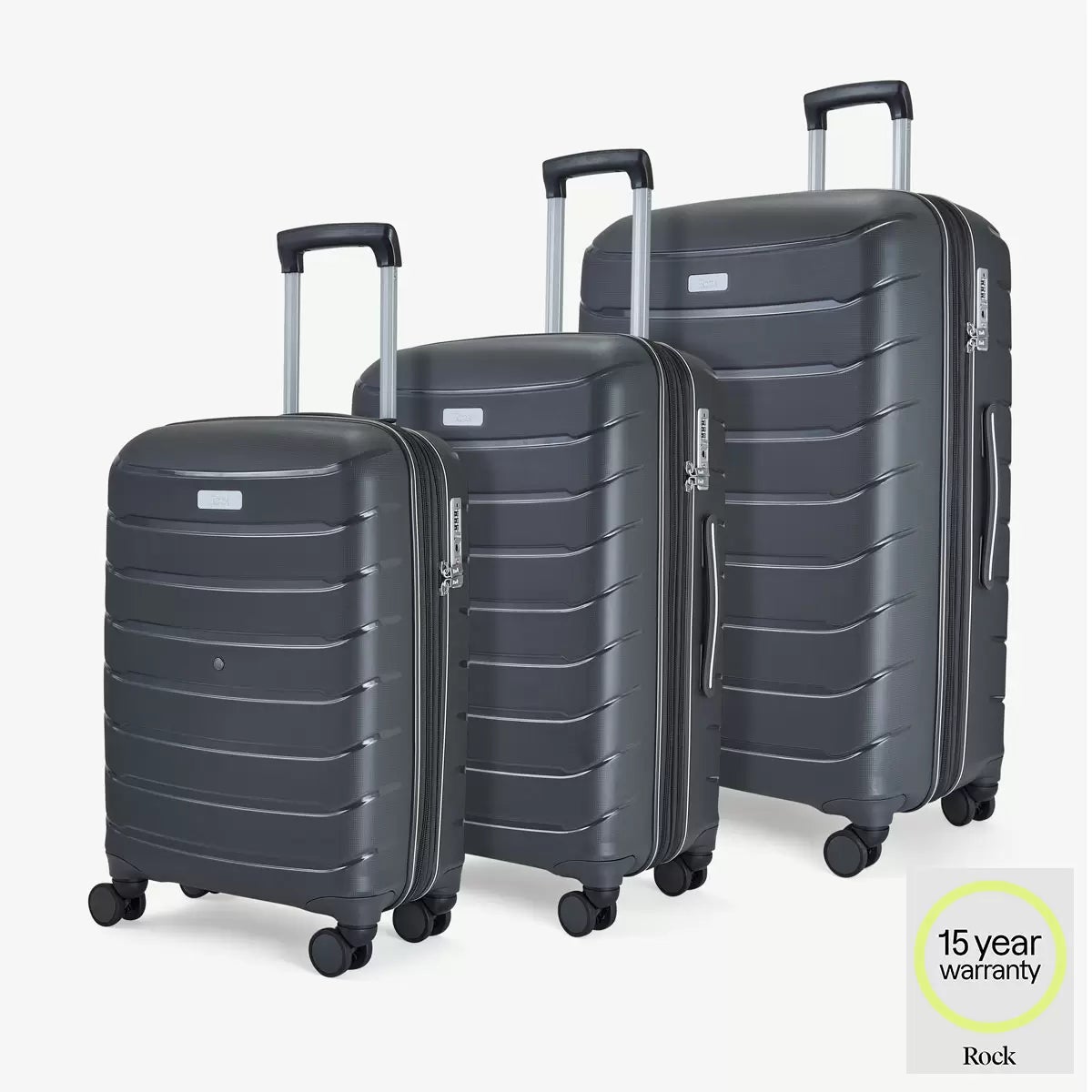 Rock Prime 3 Piece Hardside Luggage Set, view 29