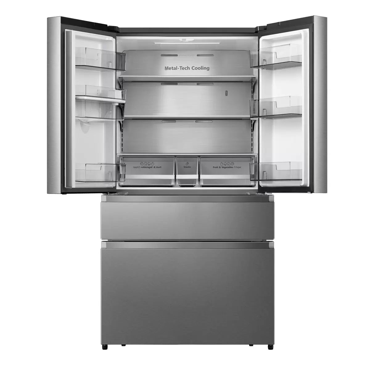 Hisense RF749N4SWSE, Multidoor Fridge Freezer, E Rated in Stainless Steel