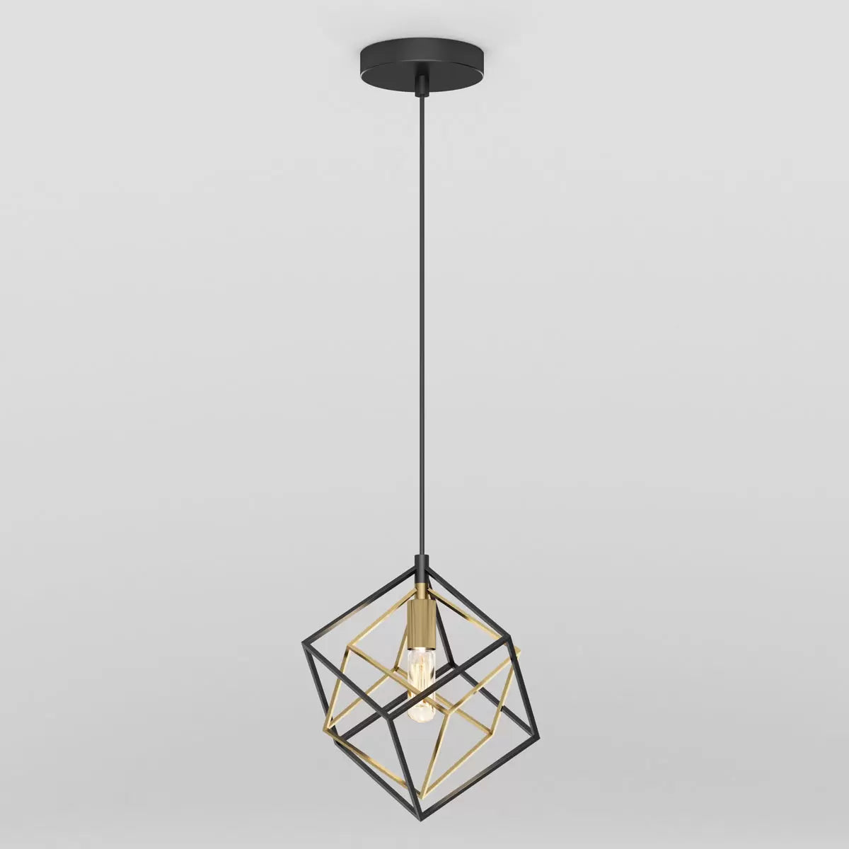 Artika Imperium 1-Pendant Light Fixture in Black & Gold