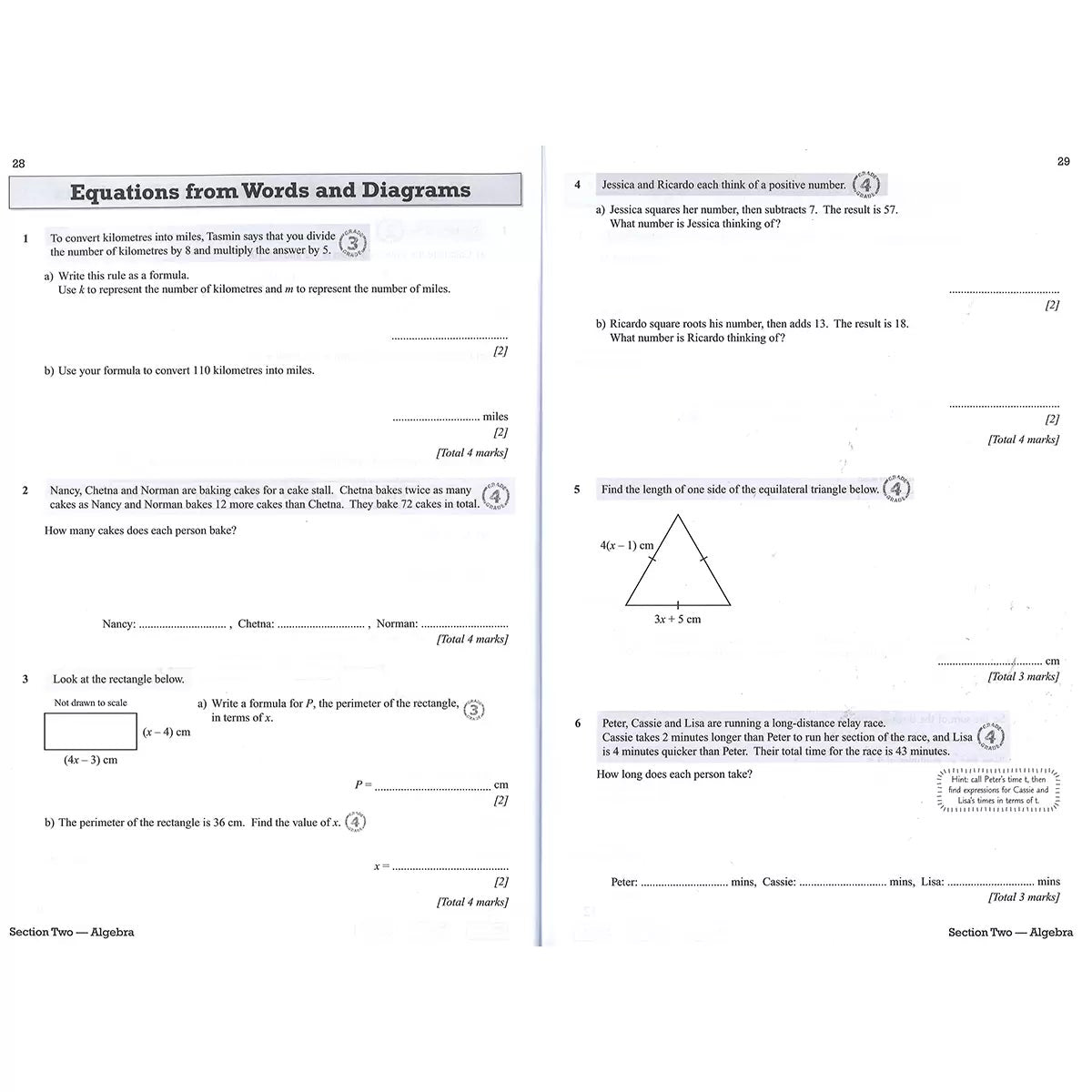 CGP GCSE Maths AQA Higher x3 Book Pack, view 30