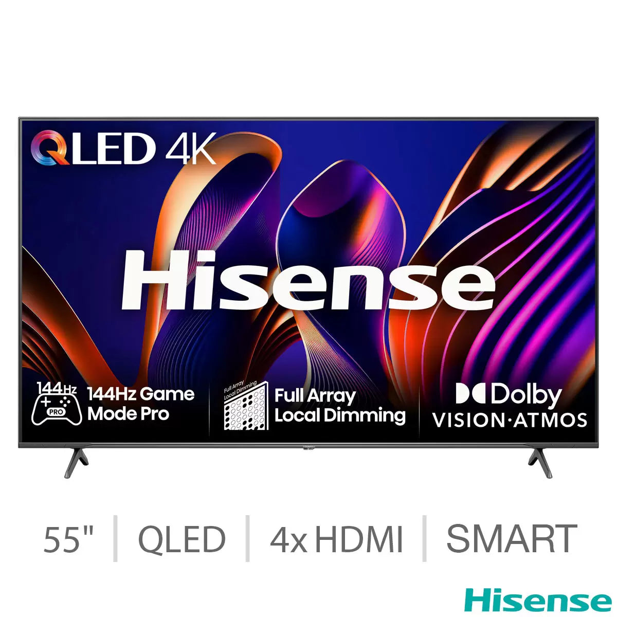 Hisense 55E77NQTUK PRO 55 Inch QLED 144Hz Freely Smart TV