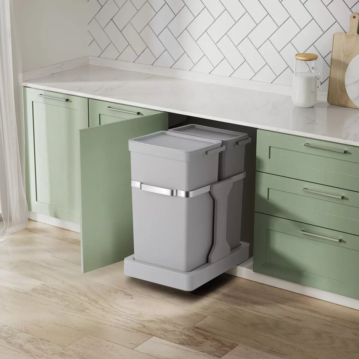 EKO Deco Duo Pull out Recycling Bin 20+15L 531520
