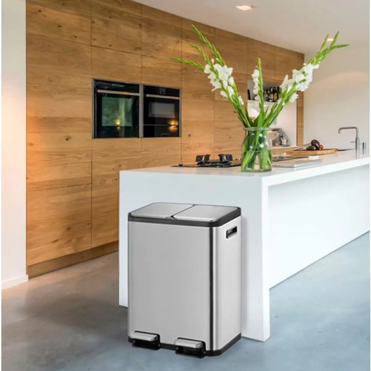 EKO Ecocasa 60L Recycling Bin in Stainless Steel