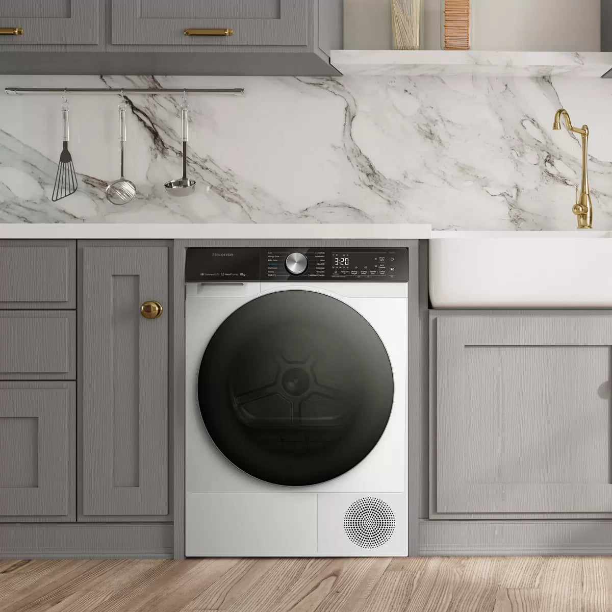 Hisense DH5S102BW, 10kg Heat Pump Tumble Dryer A+++ Rating in White