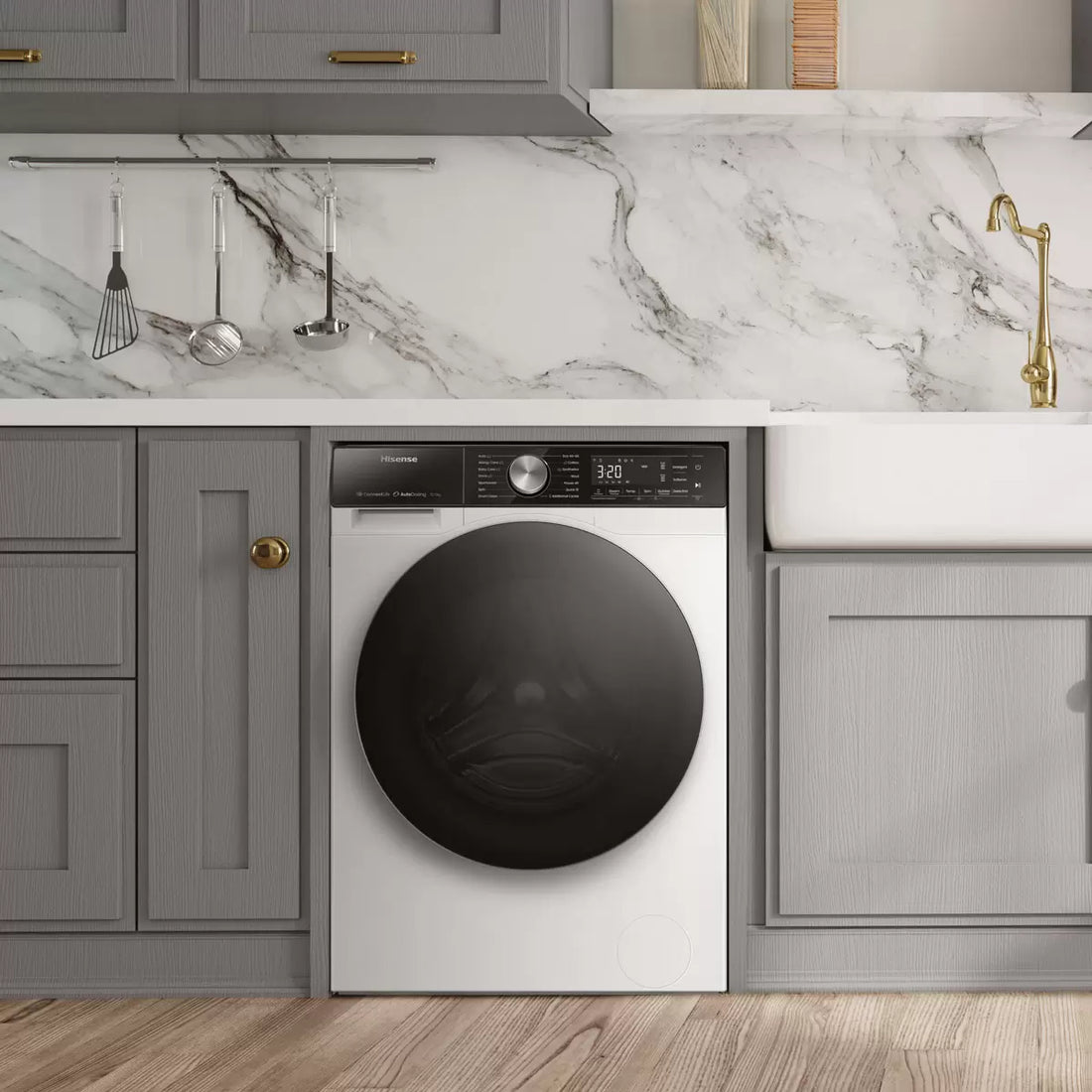 Hisense WF5S1045BW, 10.5kg, 1400rpm, Washing Machine A Rated in White