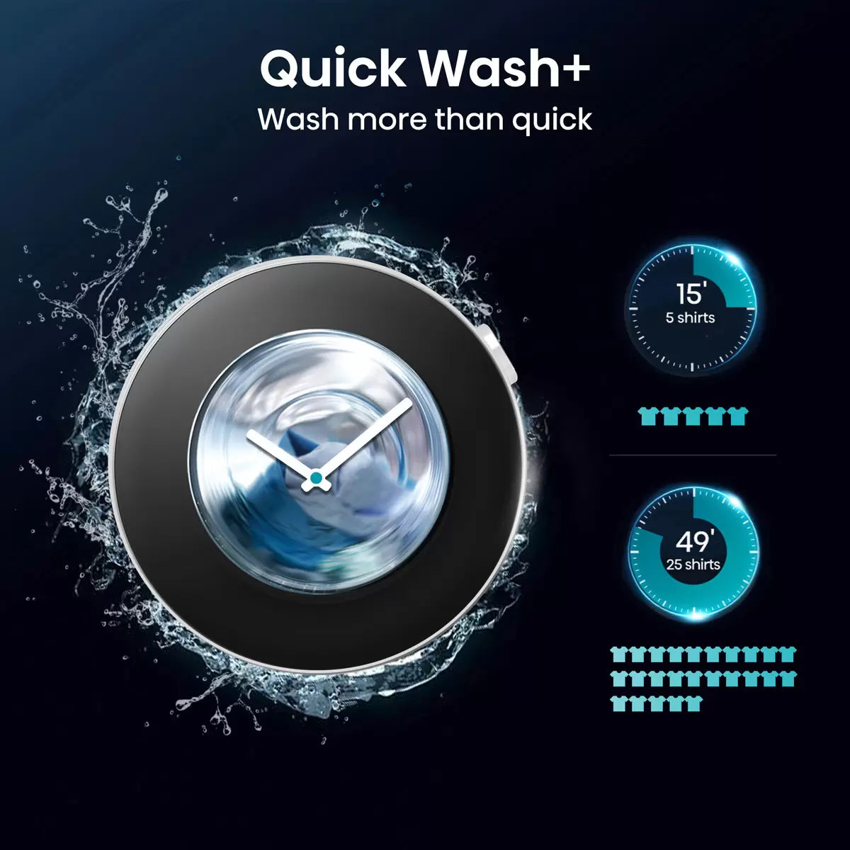Hisense WF5S1045BW, 10.5kg, 1400rpm, Washing Machine A Rated in White
