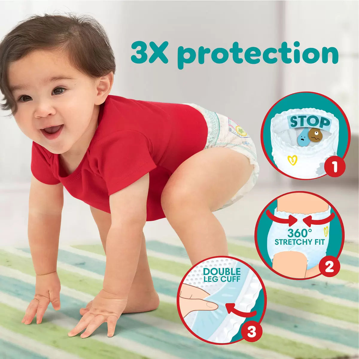 Pampers Baby Dry Pants Size 4 Pallet, 42 x 72 Pack