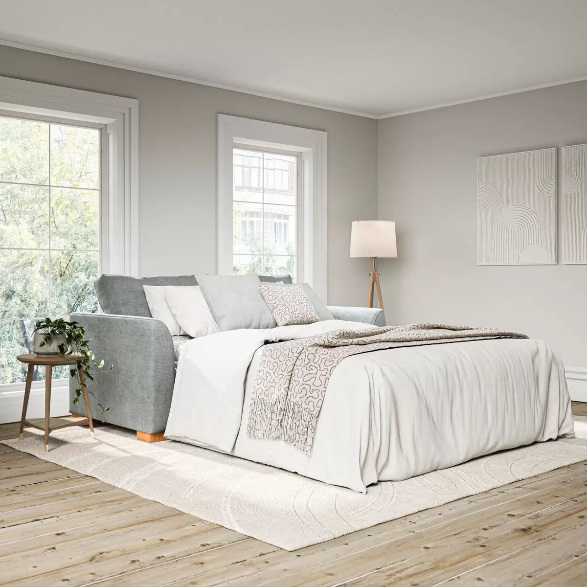 Devon Grey Fabric Sofa Bed