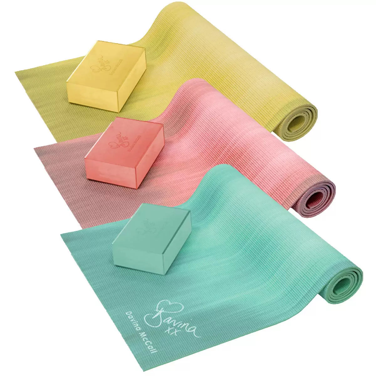 Davina McCall Yoga Mat & Block Set