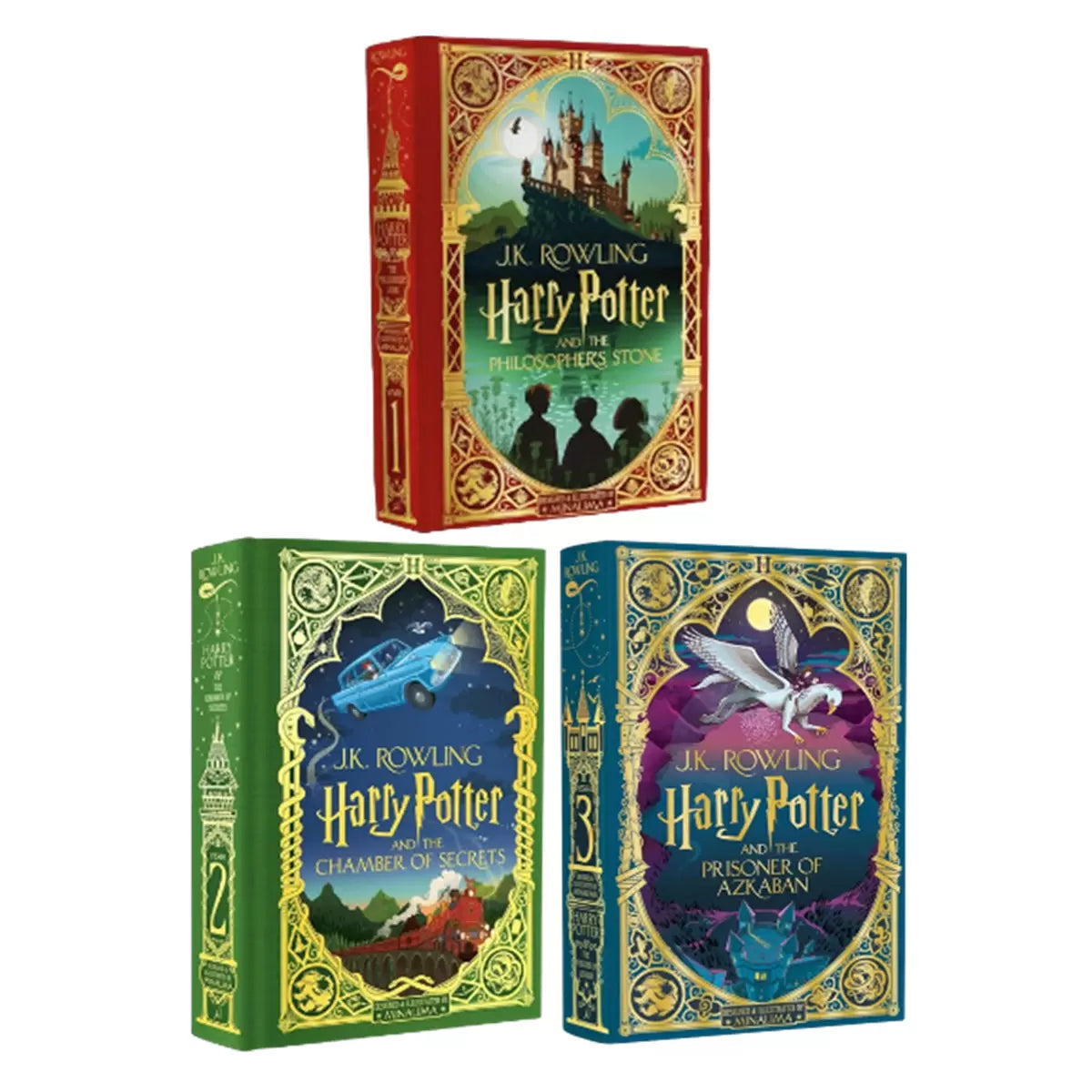 Harry Potter MinaLima Edition by J.K.Rowling in 3 Options: Philosopher's Stone