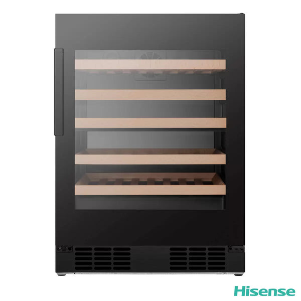 Hisense RW3N132GSLF 46 Bottle Smart Wine Cooler with ConnectLife – Black