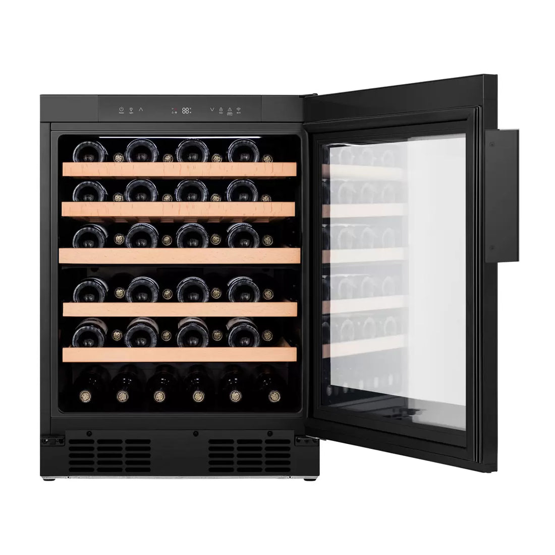 Hisense RW3N132GSLF, 46 Bottle Freestanding, Single Zone Wine Cooler, F Rated
