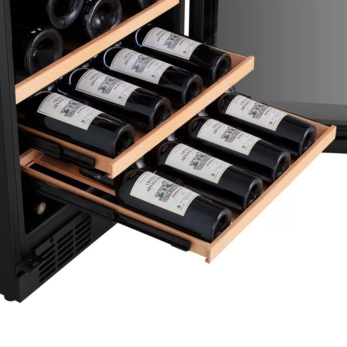 Hisense RW3N132GSLF, 46 Bottle Freestanding, Single Zone Wine Cooler, F Rated
