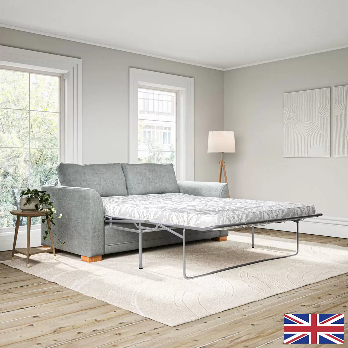 Devon Grey Fabric Sofa Bed