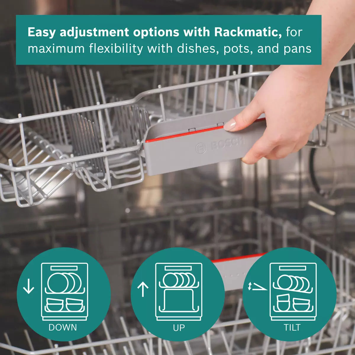 Bosch Series 6 SMS6ZCI10G, 14 Place Setting, Freestanding Dishwasher, B Rated
