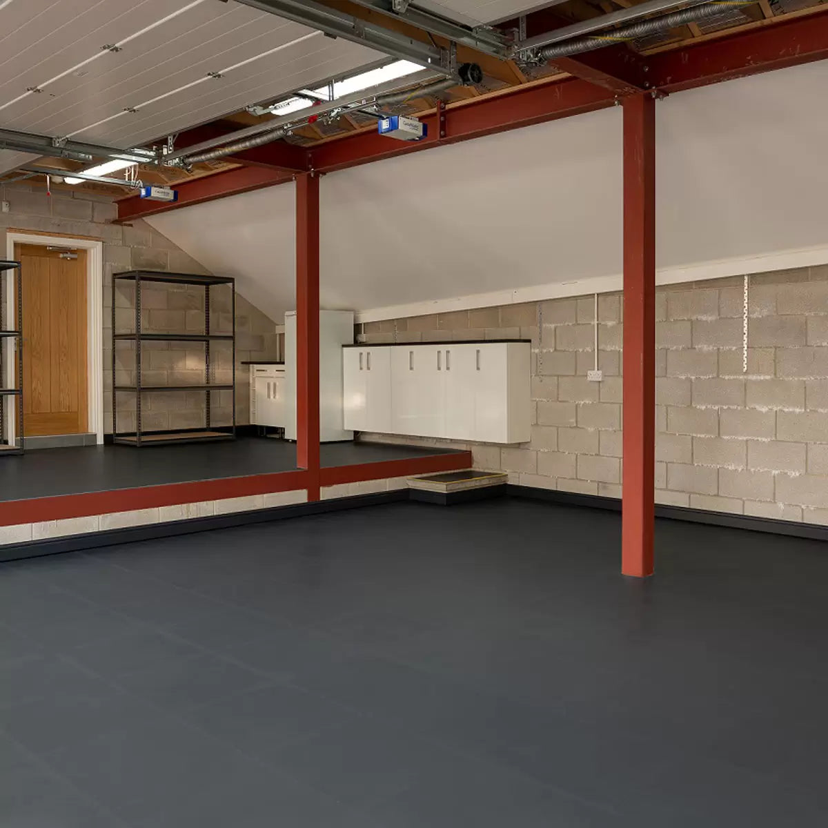Klikflor X500 5mm Garage Floor Tiles 4 Pack (497 x 497 x 5mm) 0.98m² per pack, view 5