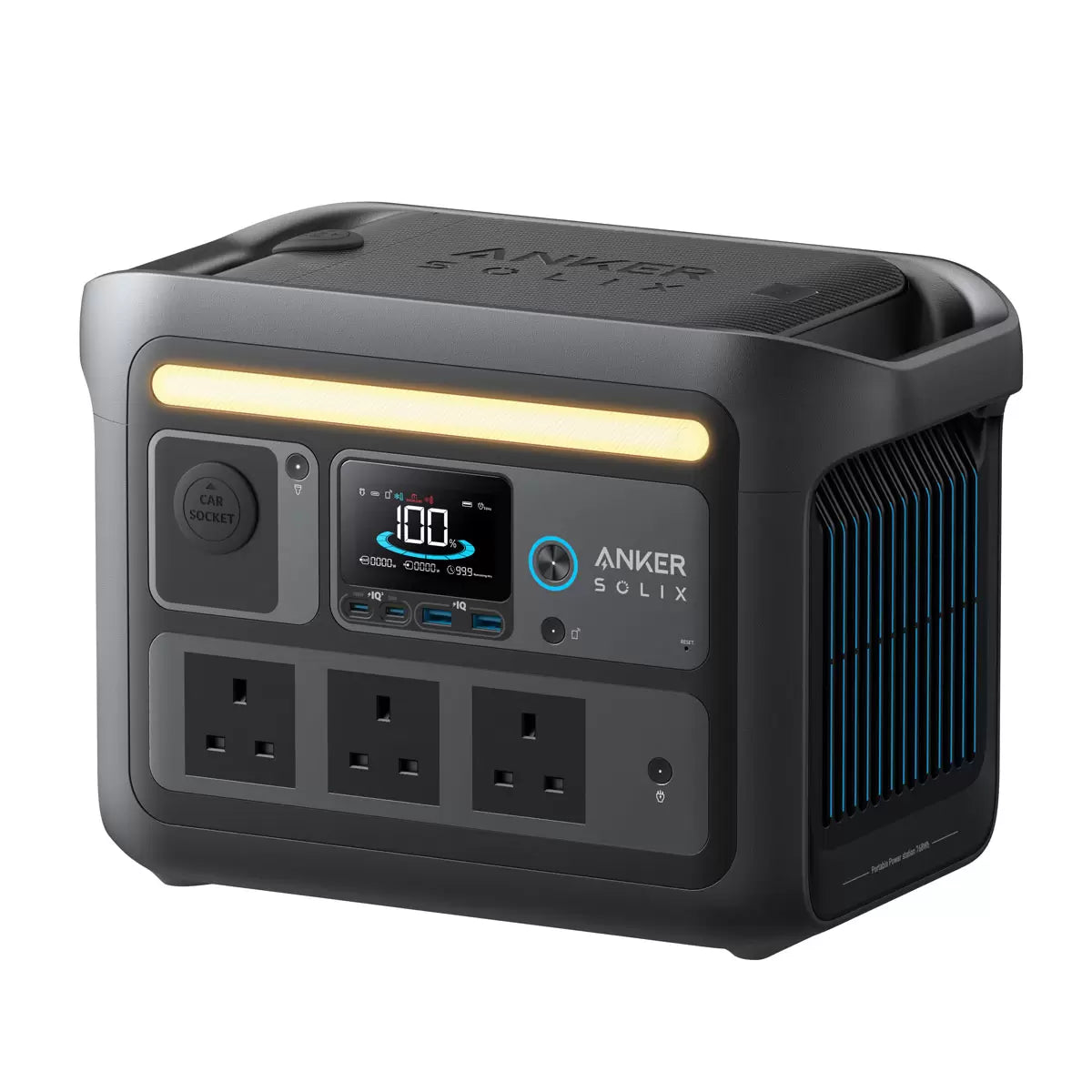 Anker C800X Plus Portable Power Station 768Wh & 200W Anker Solix Foldable Solar