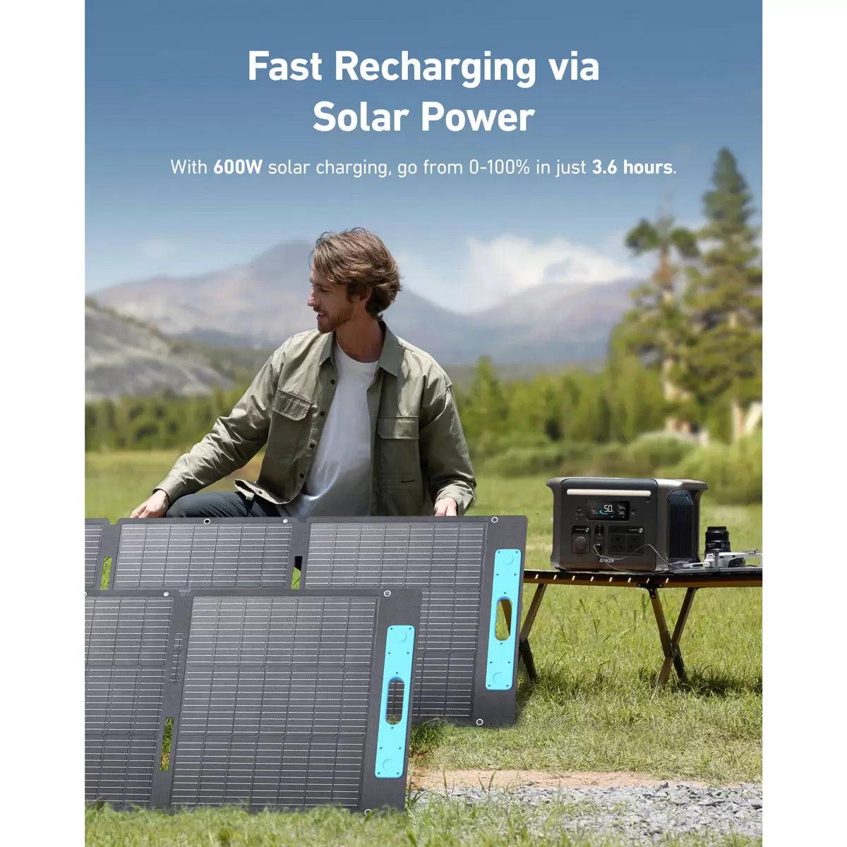 Anker Solix F1500 Portable Power Station 1536Wh & 200W Anker Solix Foldable