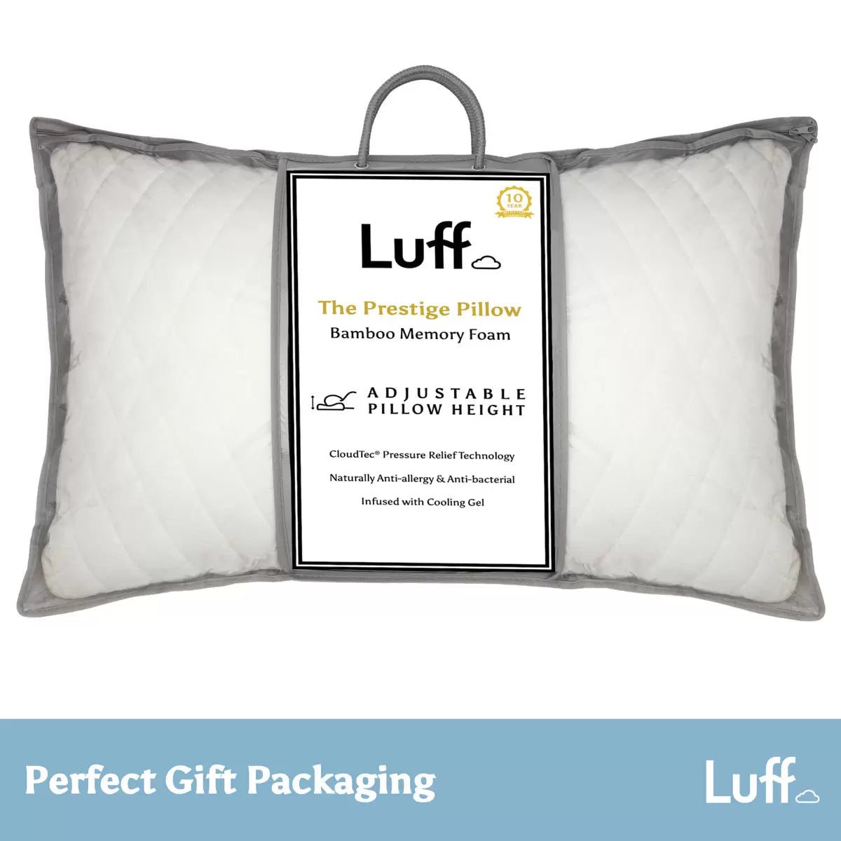 Luff Height Adjustable Prestige Bamboo Pillow