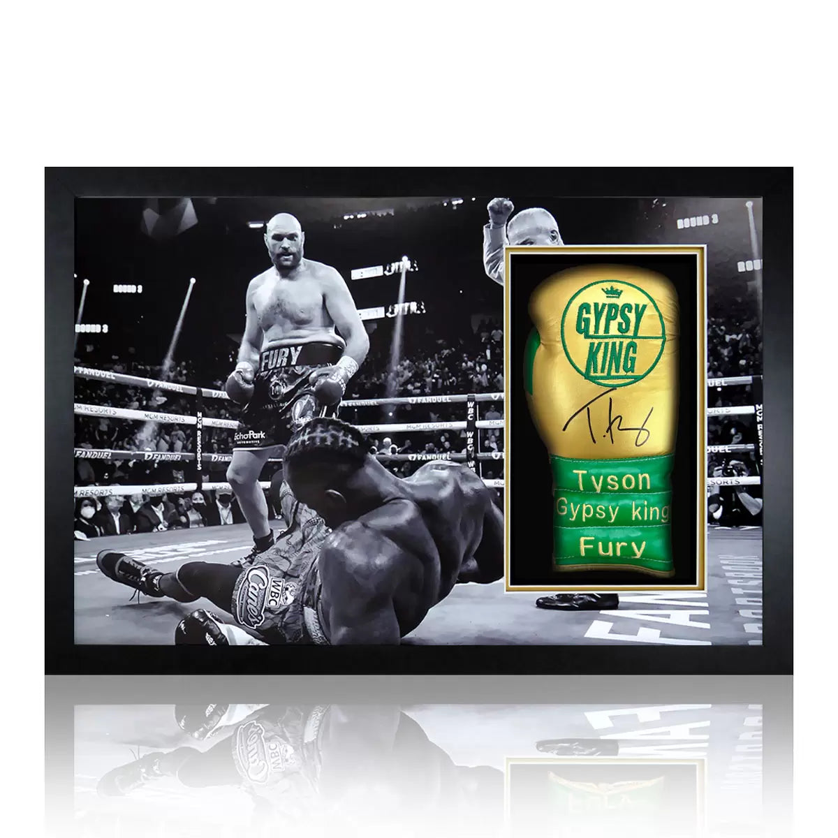 Tyson Fury Signed Framed Boxing Glove