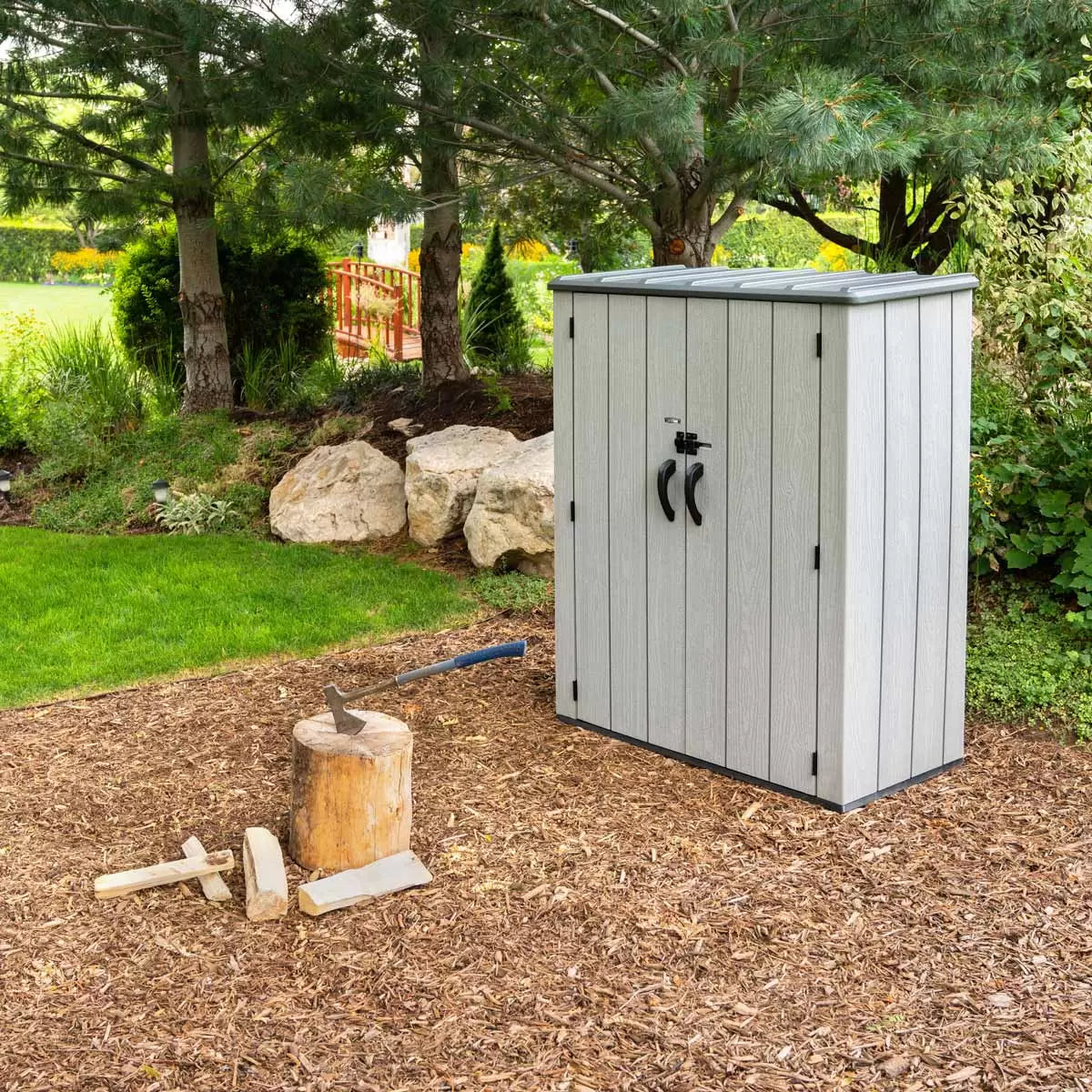 Lifetime 4ft 6" x 2ft 4" (1.4 x 0.7m) Vertical 1, 510 Litre Storage Shed