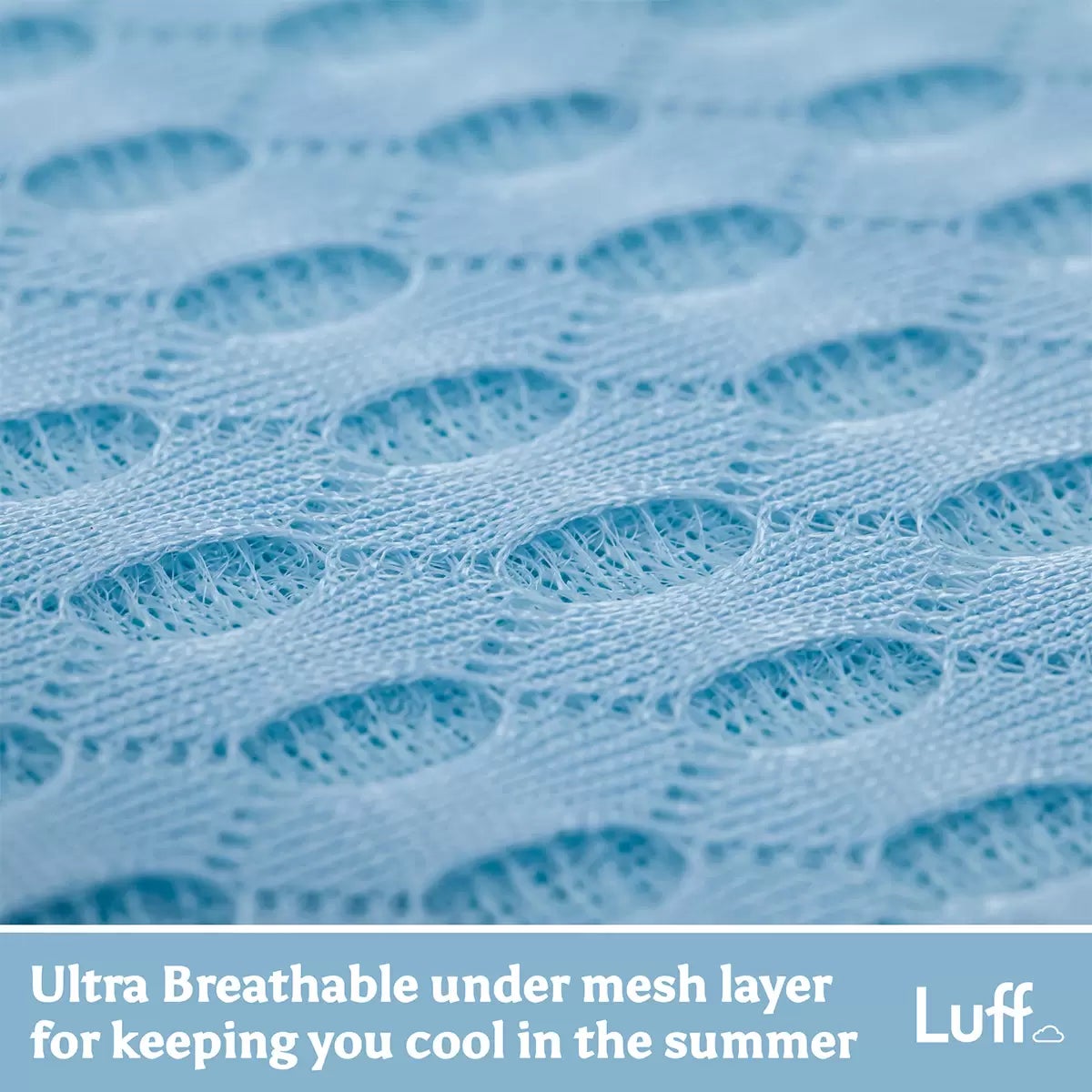 Luff Prestige Bamboo Memory Foam Mattress Topper in 4 Sizes, view 3