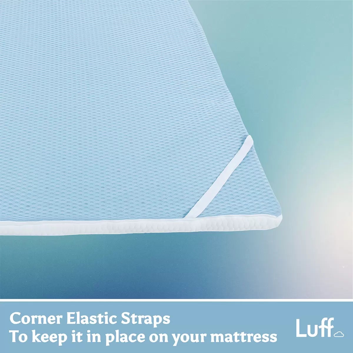 Luff Prestige Bamboo Memory Foam Mattress Topper in 4 Sizes, view 6