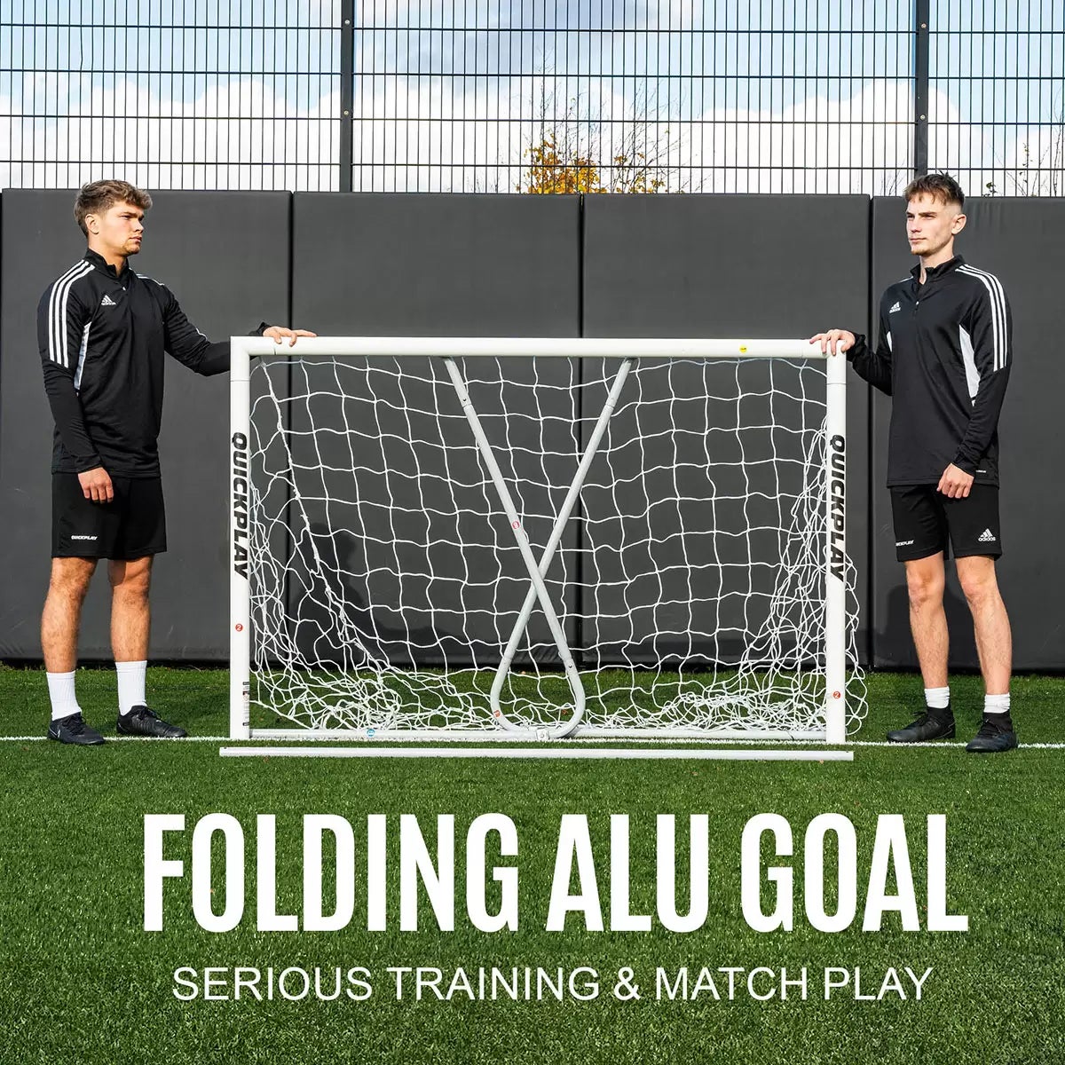 Quickplay Pro Alu Match Football Goal in 3 Sizes, view 2