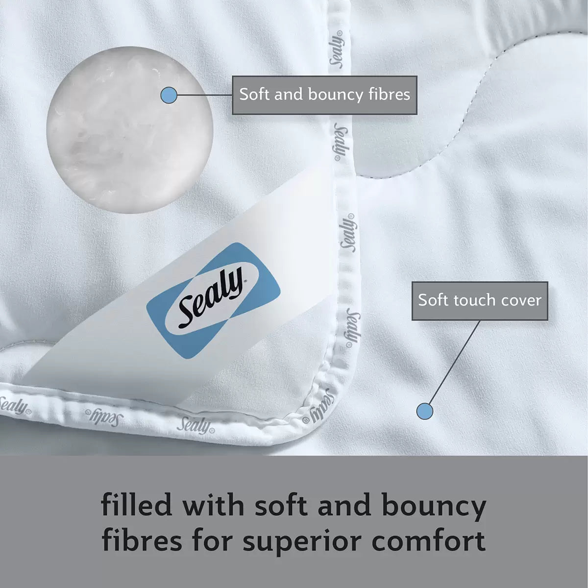 Sealy Deeply Full 10.5 Tog Duvet in 4 Sizes