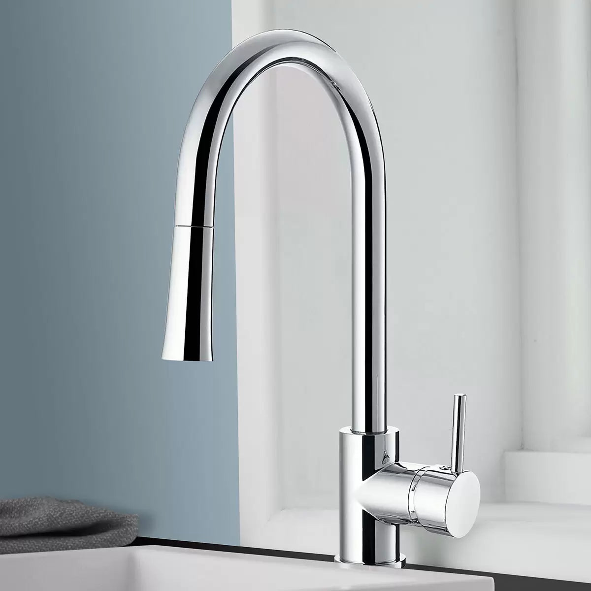 Deva Pendle Kitchen Pull Out Sink Mixer Tap In Chrome, Model PEN104