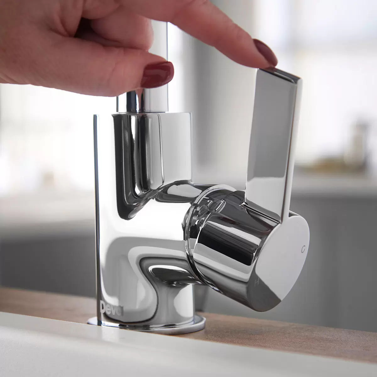 Deva Ashworth Kitchen Sink Mixer Tap In Chrome or Matte Black