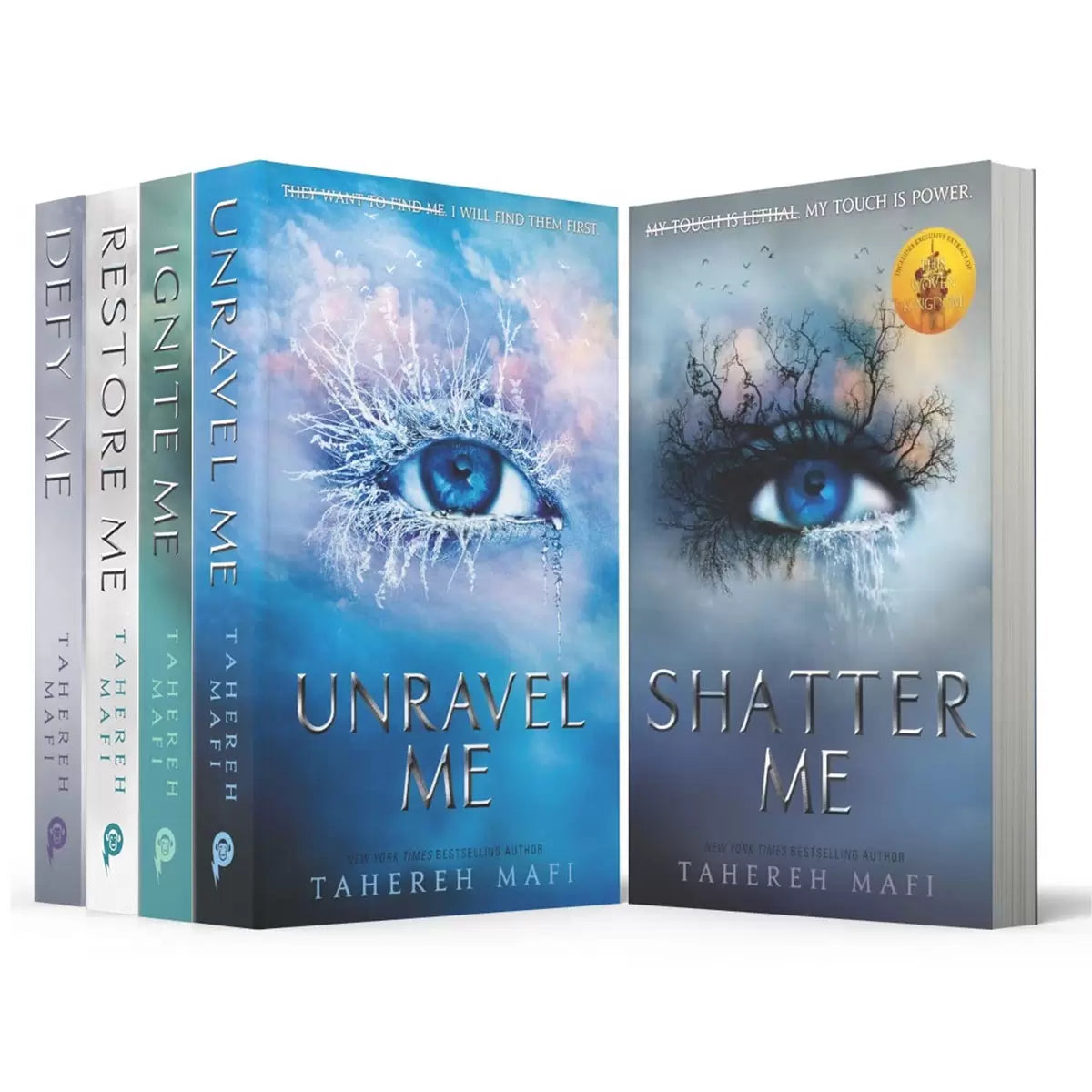 Shatter Me by Tahereh Mafi x5 Book Collection
