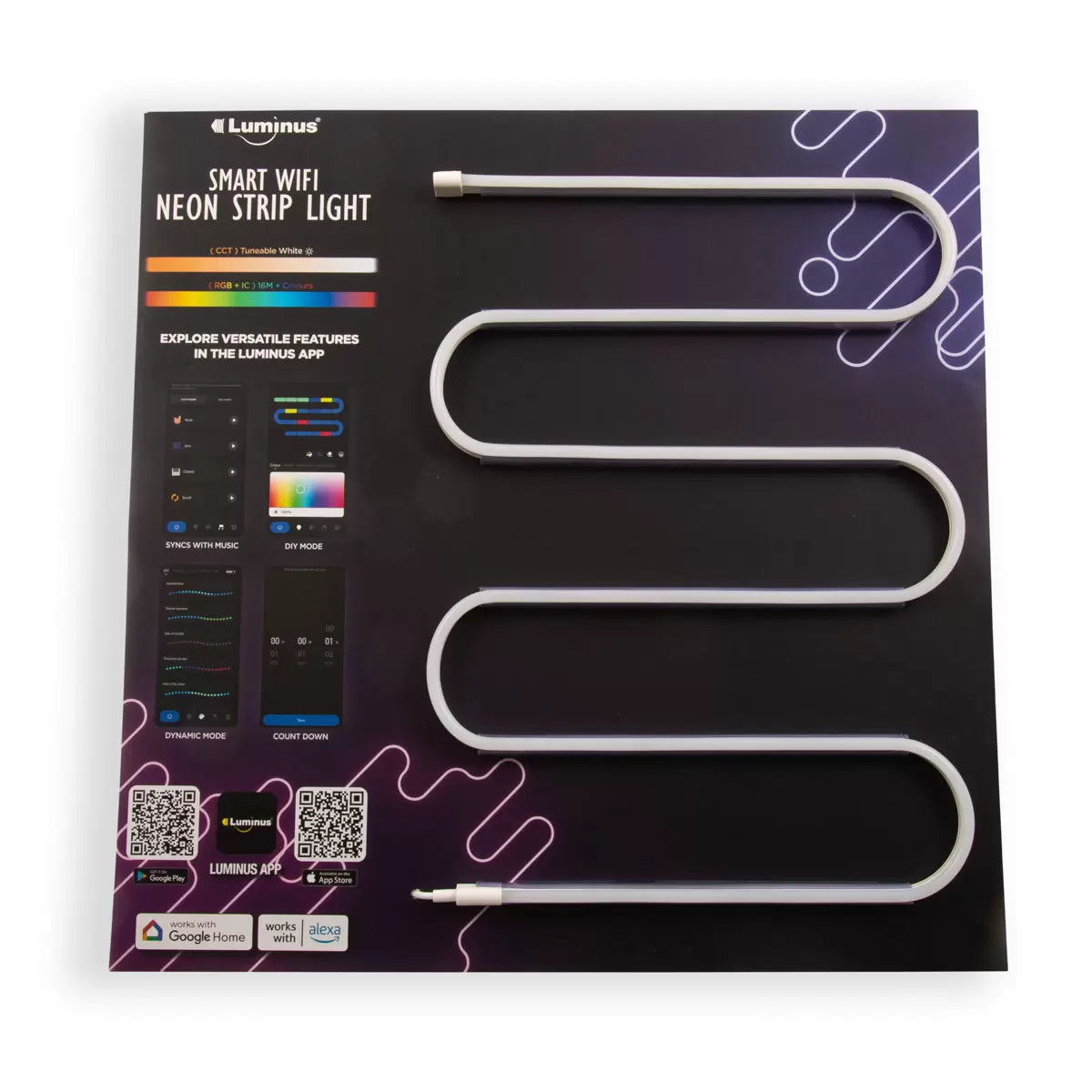 Luminus Smart Wi-Fi Neon Strip Light 5m