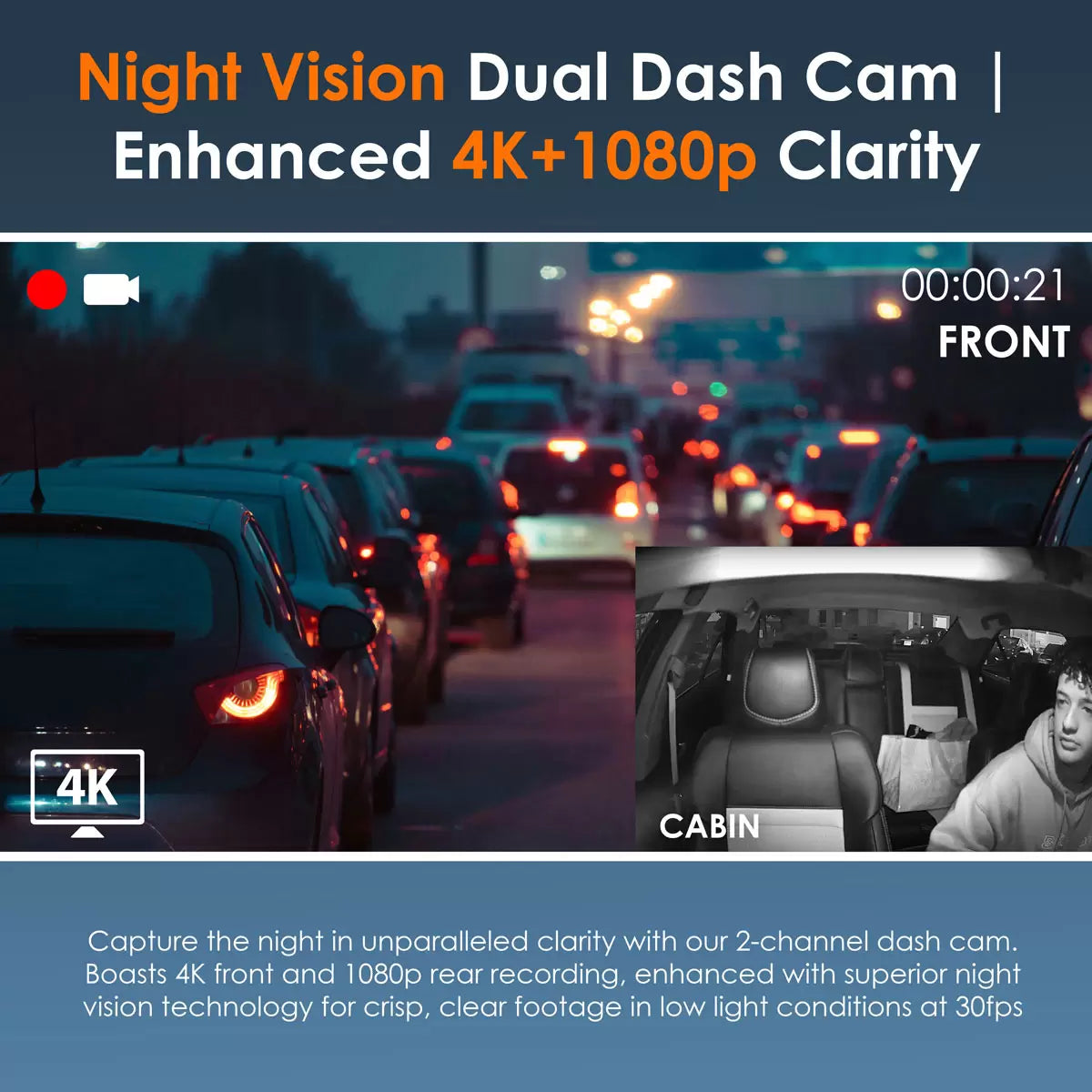 Rexing R316-2 Channel 4K Dash Cam