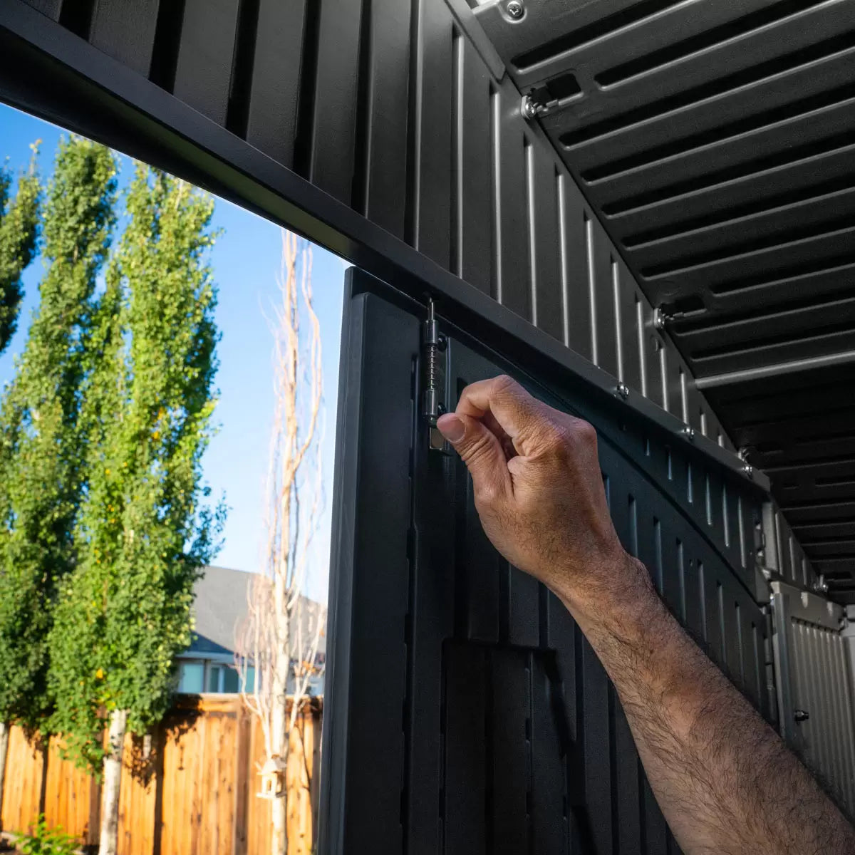 Lifetime 7ft x 12ft (2.14 x 3.57m) Wood Look Storage Shed - Model 60311U