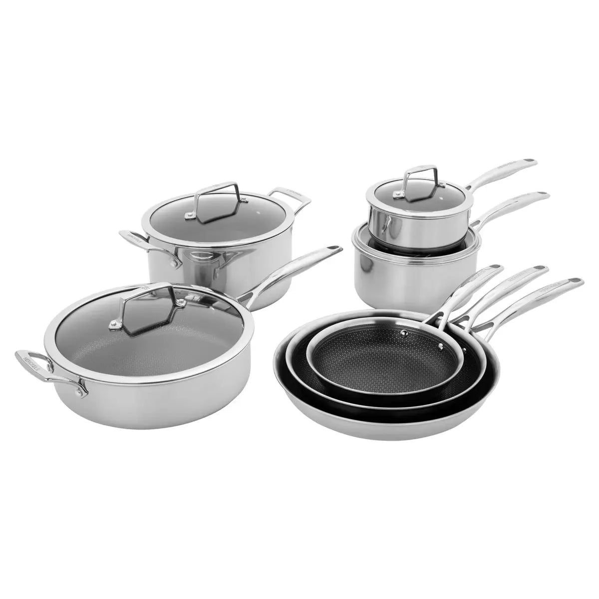 HENCKELS Paradigm Tri-Ply Stainless Steel 11 Piece Non-Stick Cookware Set
