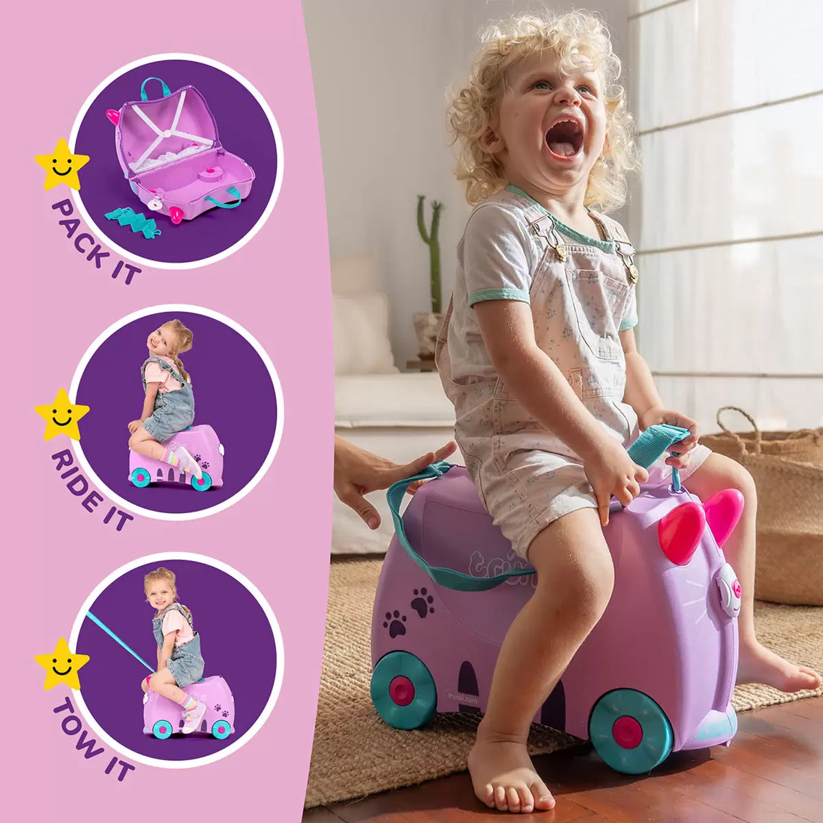 Trunki Ride On Hardside Case in 6 Designs (3-6 Years)