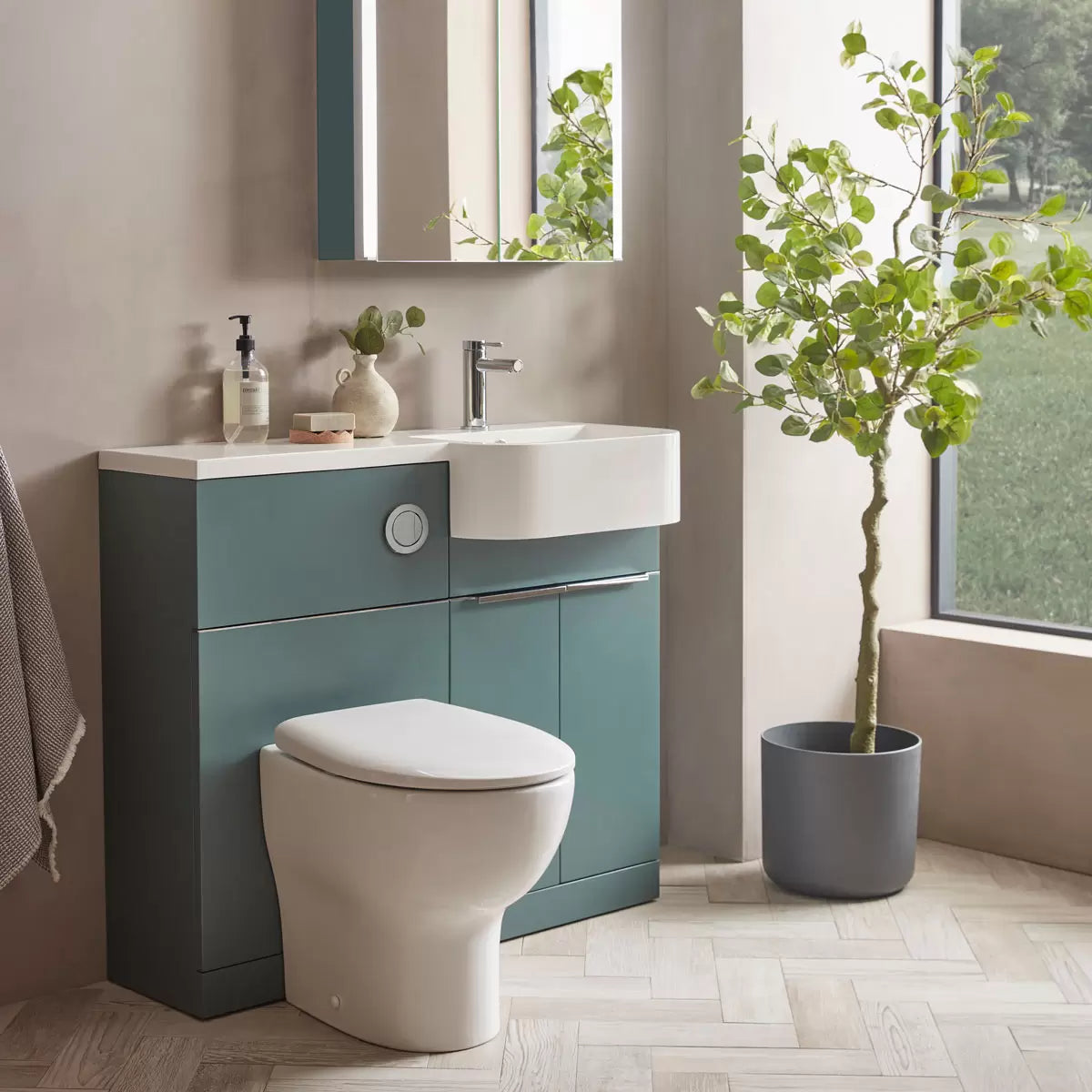 Tavistock Lindo 99.6 cm Floor Mounted Right Hand WC Unit