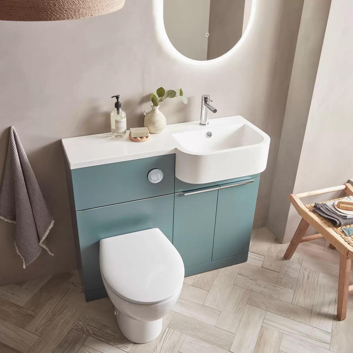Tavistock Lindo 99.6 cm Floor Mounted Right Hand WC Unit
