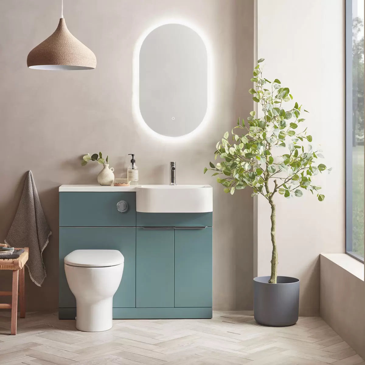 Tavistock Lindo 99.6 cm Floor Mounted Right Hand WC Unit