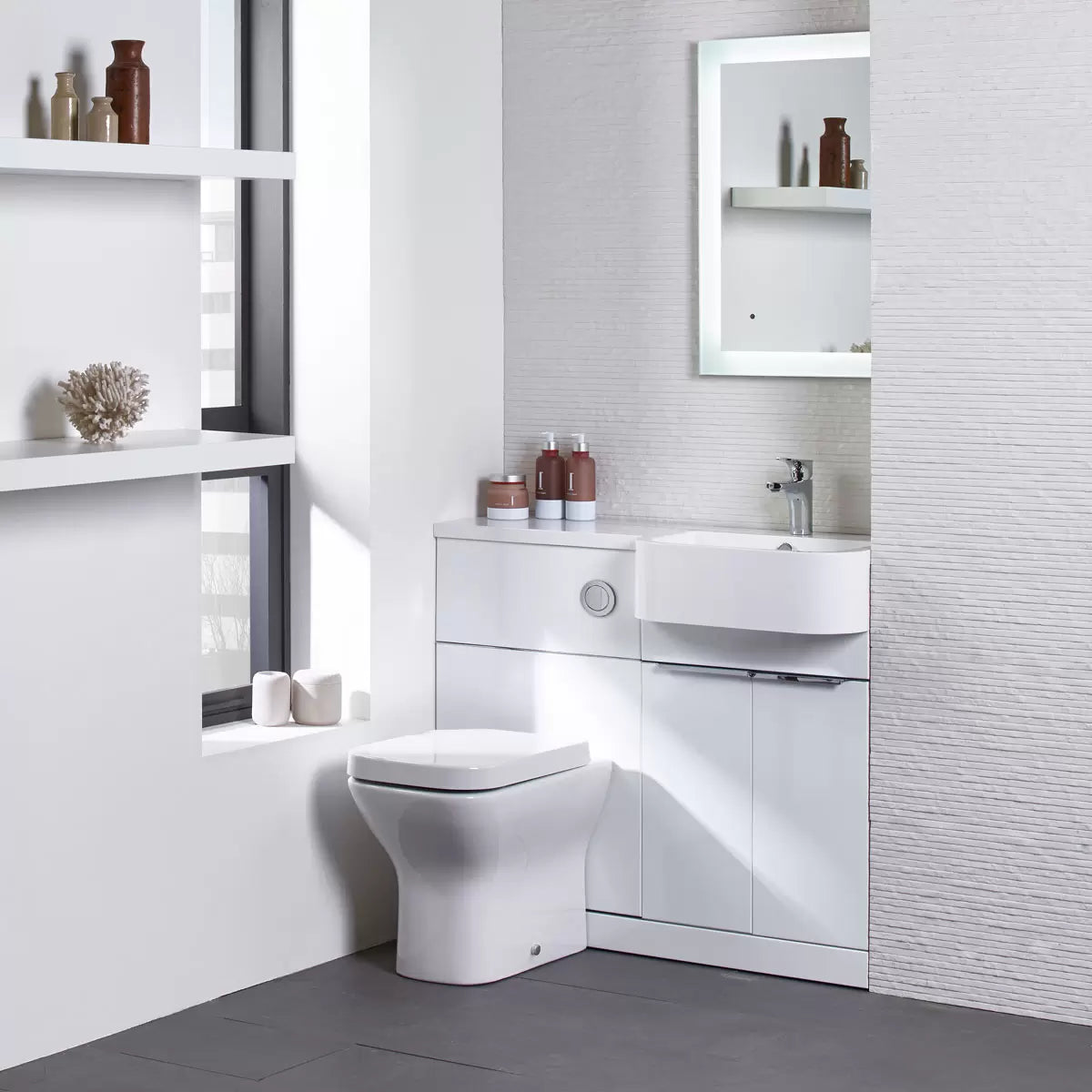 Tavistock Lindo 99.6 cm Floor Mounted Right Hand WC Unit
