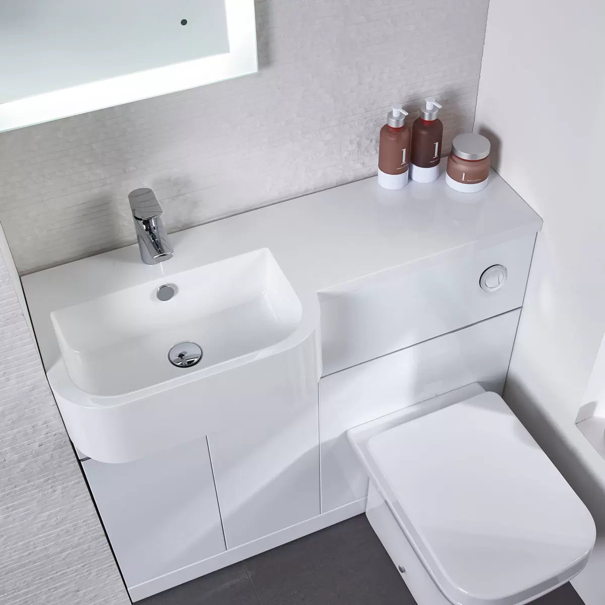 Tavistock Lindo 99.6 cm Floor Mounted Left Hand WC Unit